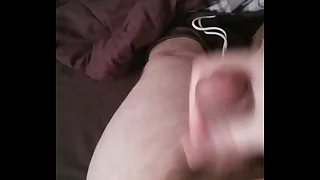 Chub with thick cock cums